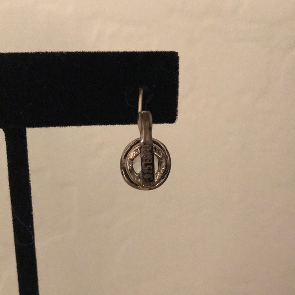 Joseph Esposito Sterling and CZ Bezel Set Earrings - Picture 5 of 7